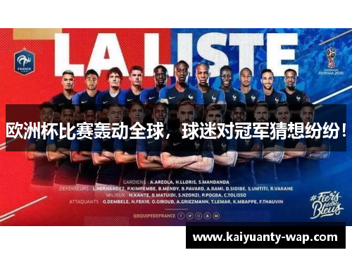欧洲杯比赛轰动全球，球迷对冠军猜想纷纷！